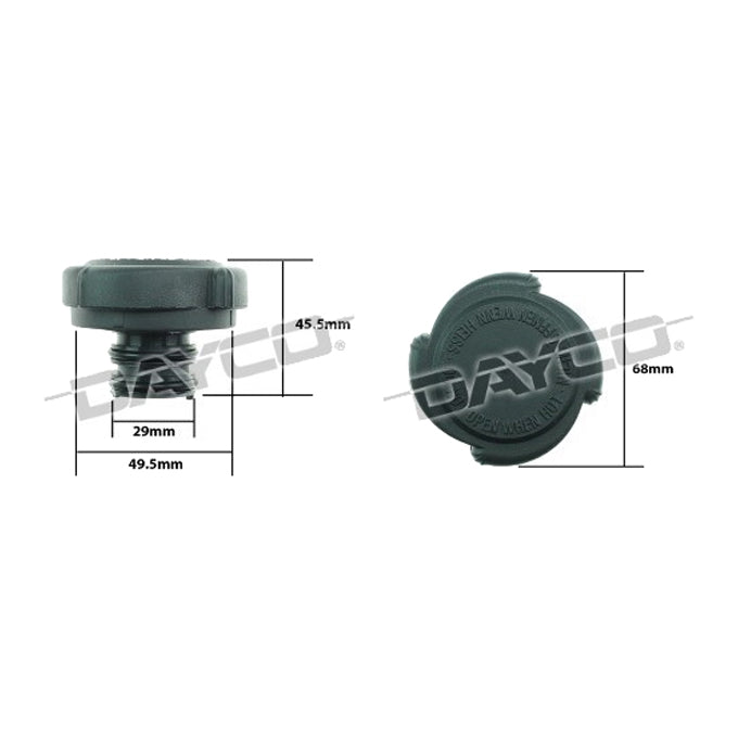 Dayco Coolant/Expansion Recovery Tank Cap DRC032