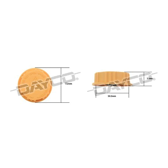 Dayco Coolant/Expansion Recovery Tank Cap DRC043
