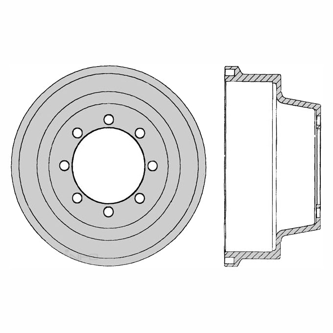Protex Brake Drum DRUM1628B