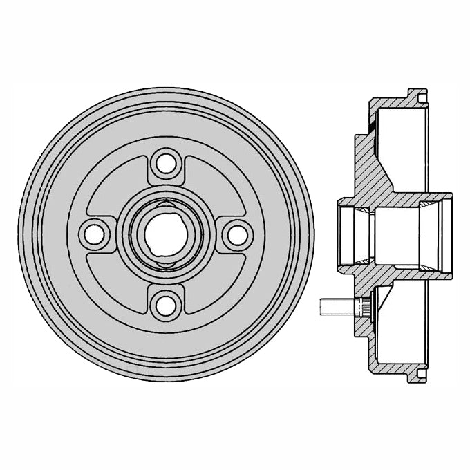 Protex Brake Drum DRUM1666