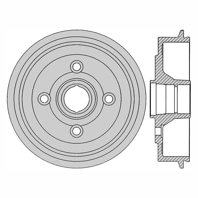 Protex Brake Drum DRUM1673