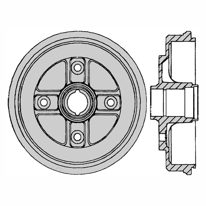 Protex Brake Drum DRUM4018