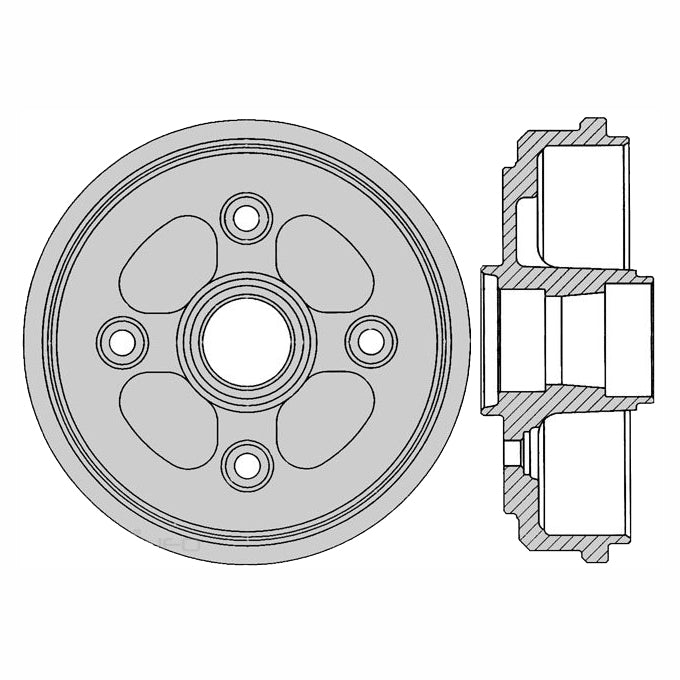Protex Brake Drum DRUM4056