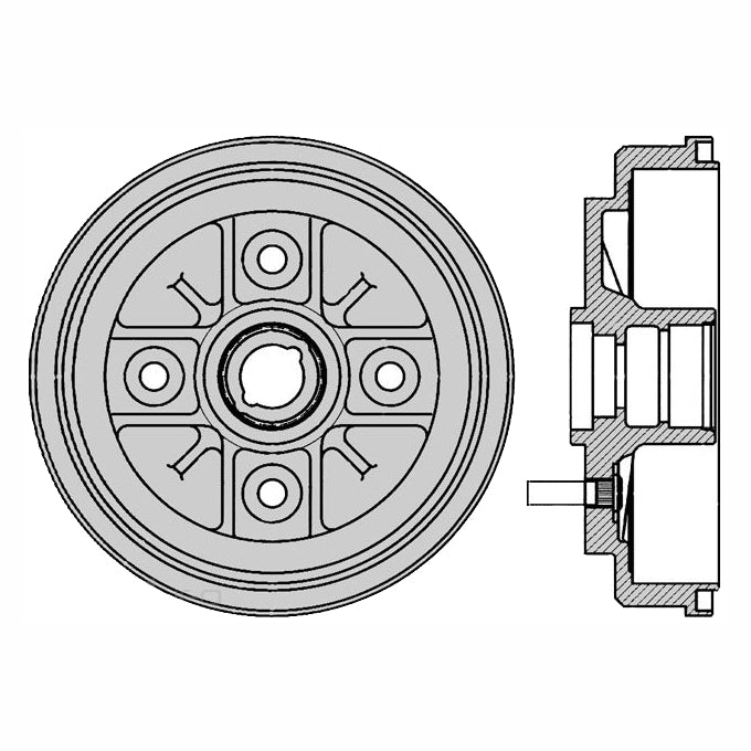 Protex Brake Drum DRUM4066