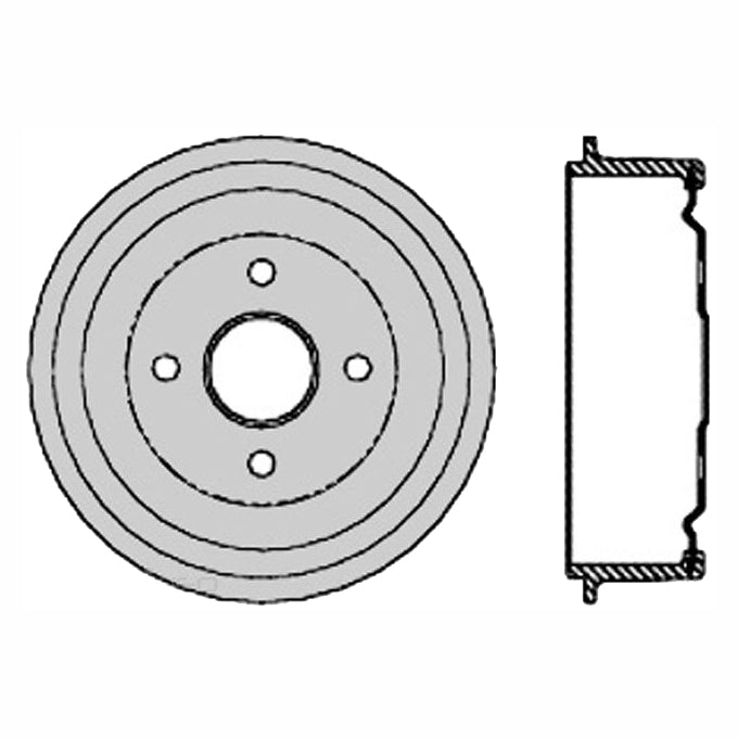 Protex Brake Drum DRUM4122