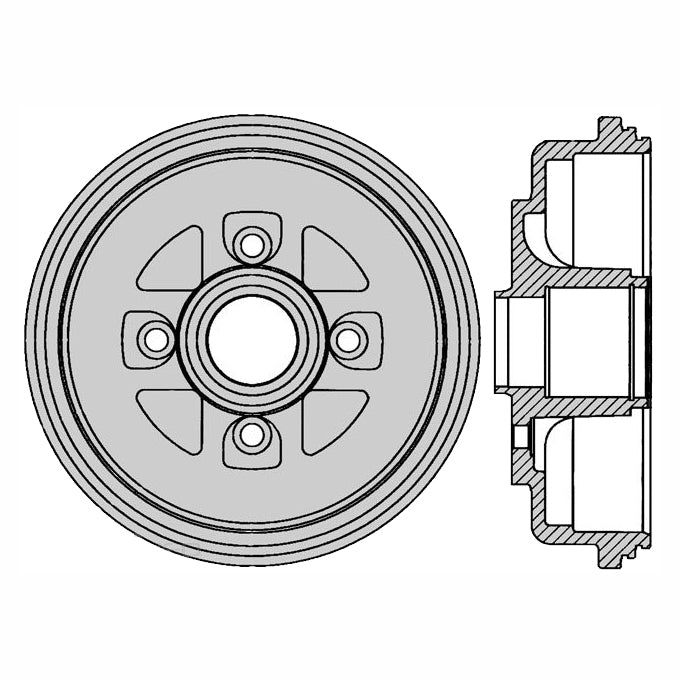 Protex Brake Drum DRUM4157