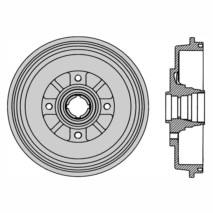 Protex Brake Drum DRUM4168
