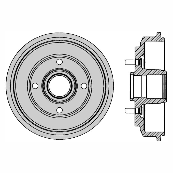 Protex Brake Drum DRUM4170