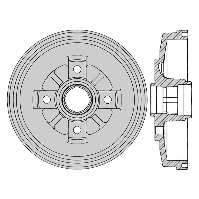 Protex Brake Drum DRUM4171