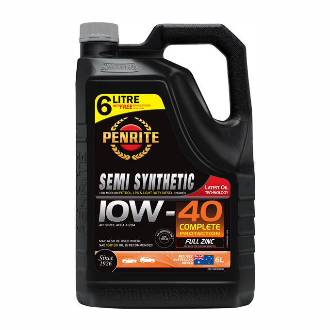 Penrite Semi Synthetic 10W-40 6L - ED10W40006