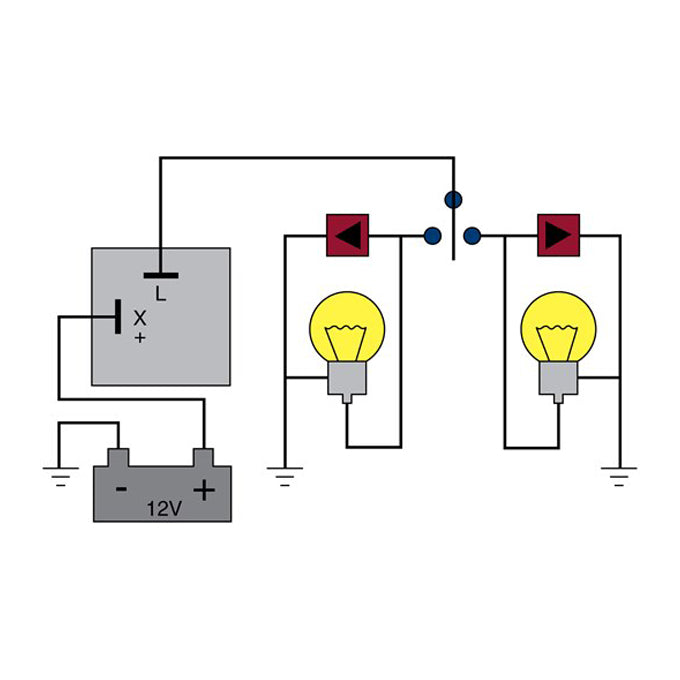 Tridon Heavy Duty Electronic Flasher EP50 diagram