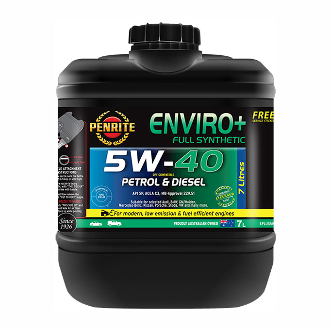 Penrite Enviro+  Full Synthetic 5W-40 7 Litre - EPLUS5W40007