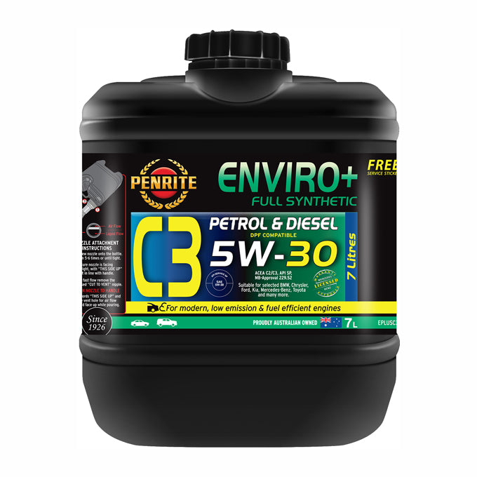 Penrite Enviro+ C3 Full Synthetic 5W-30 7 Litre - EPLUSC3007