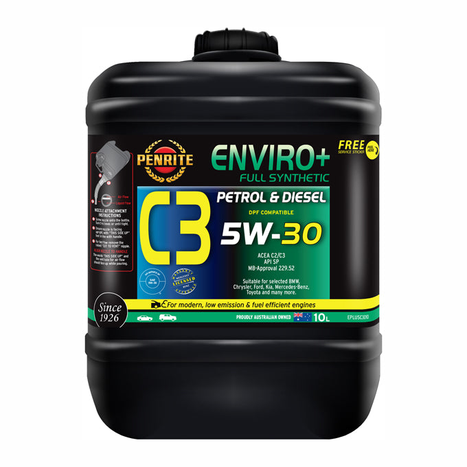 Penrite Enviro+ C3 Full Synthetic 5W-30 10 Litre - EPLUSC3010