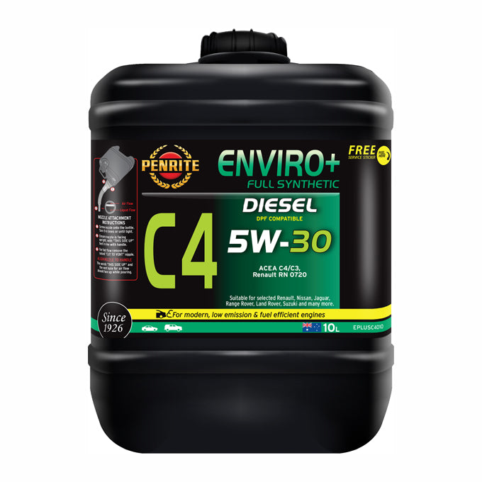 Penrite Enviro+ C4 Full Synthetic 5W-30 10 Litre - EPLUSC4010
