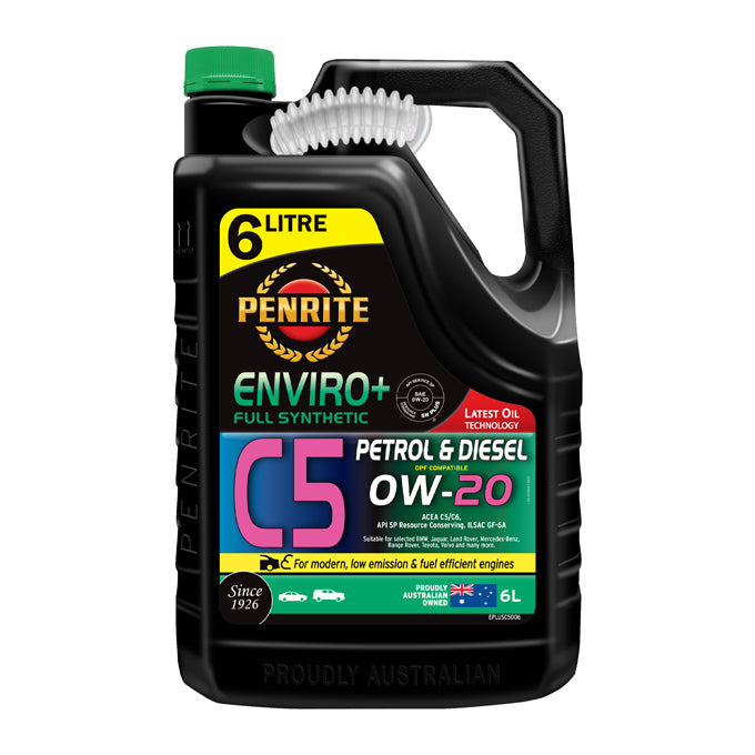 Penrite Enviro+ C5 Full Synthetic 0W-20 6L - EPLUSC5006