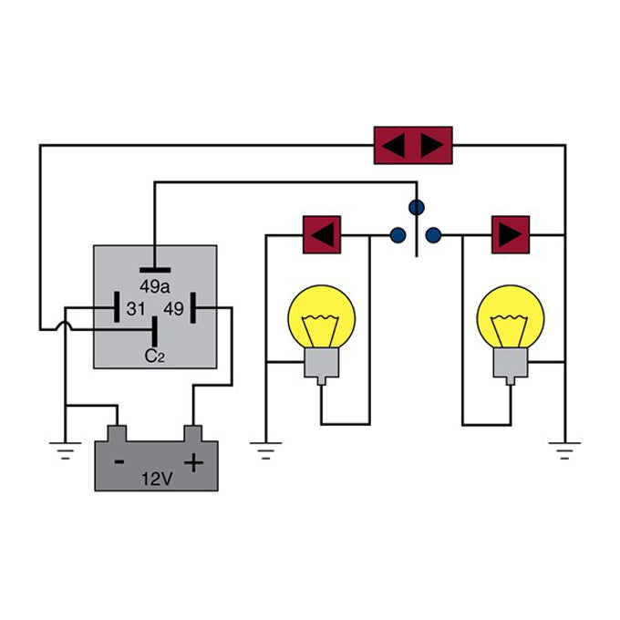 Tridon Electronic Flasher FET16 diagram