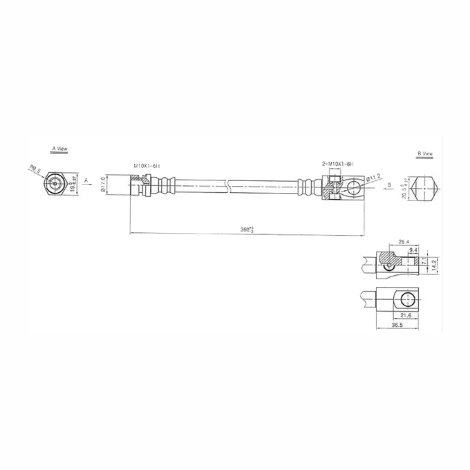 Protex Brake Hose H1367