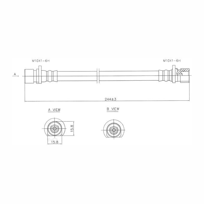 Protex Brake Hose H1416