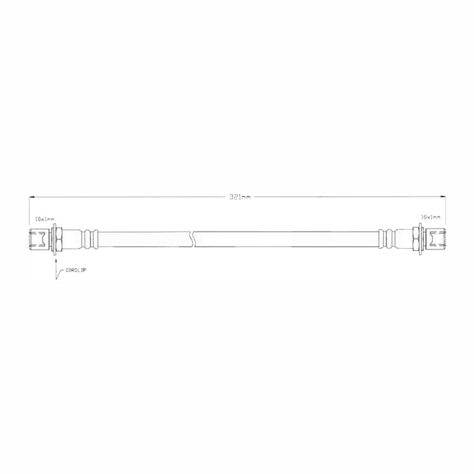 Protex Brake Hose H1450