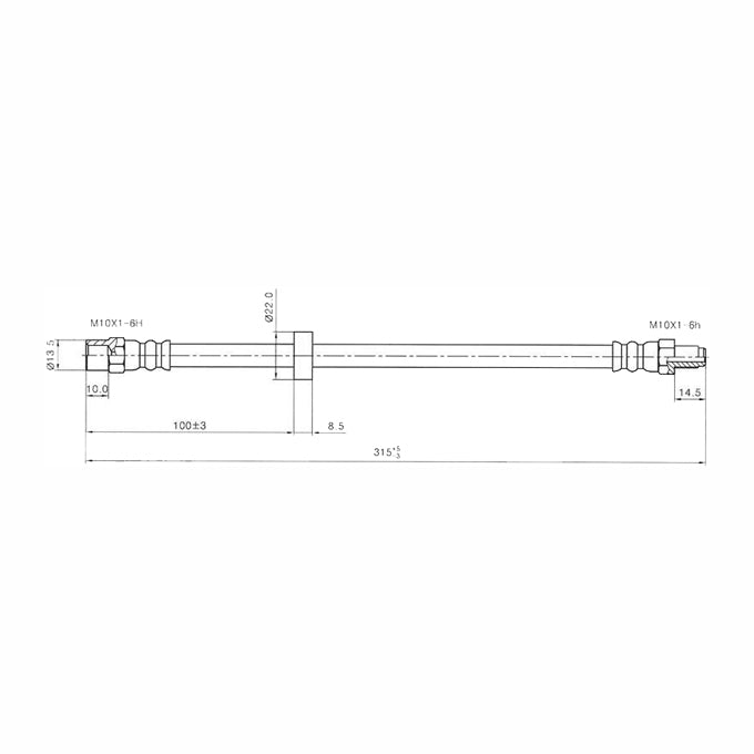 Protex Brake Hose H1622