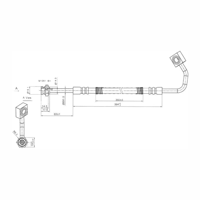 Protex Brake Hose H1651