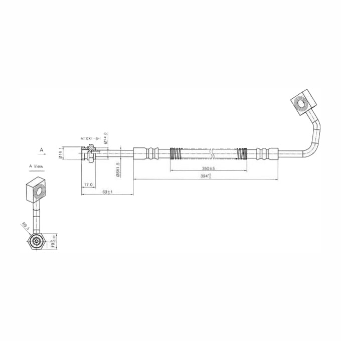 Protex Brake Hose H1656