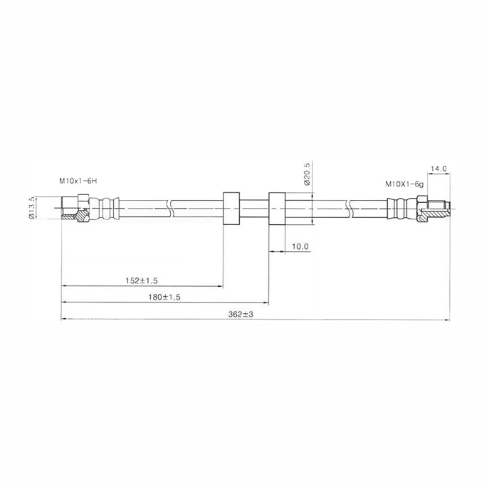 Protex Brake Hose H1662