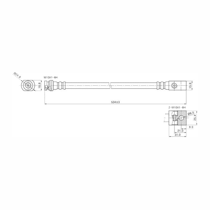 Protex Brake Hose H1725