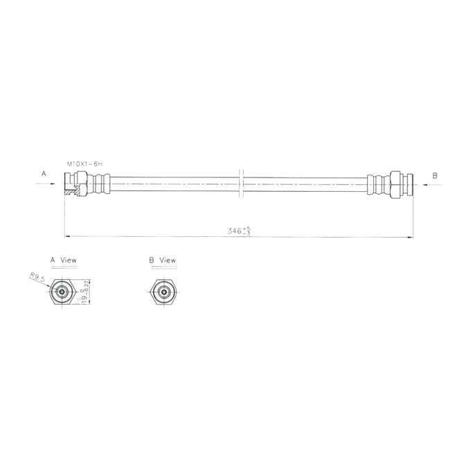 Protex Brake Hose H1755