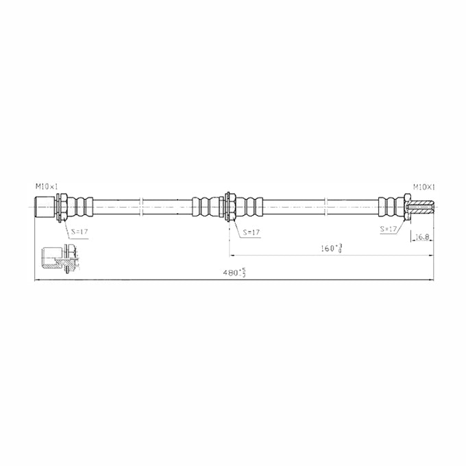 Protex Brake Hose H1806