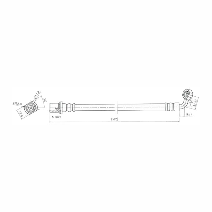 Protex Brake Hose H2024