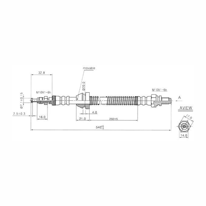 Protex Brake Hose H3066