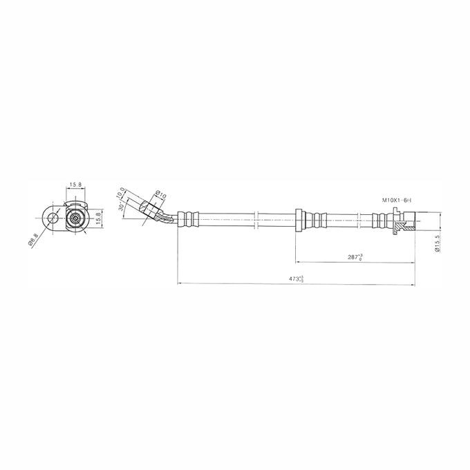 Protex Brake Hose H3077