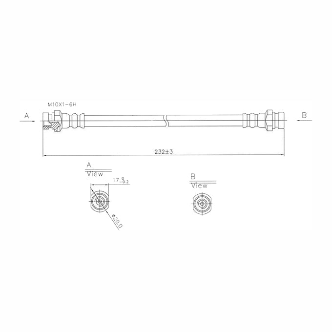 Protex Brake Hose H3173
