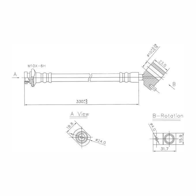 Protex Brake Hose H3176