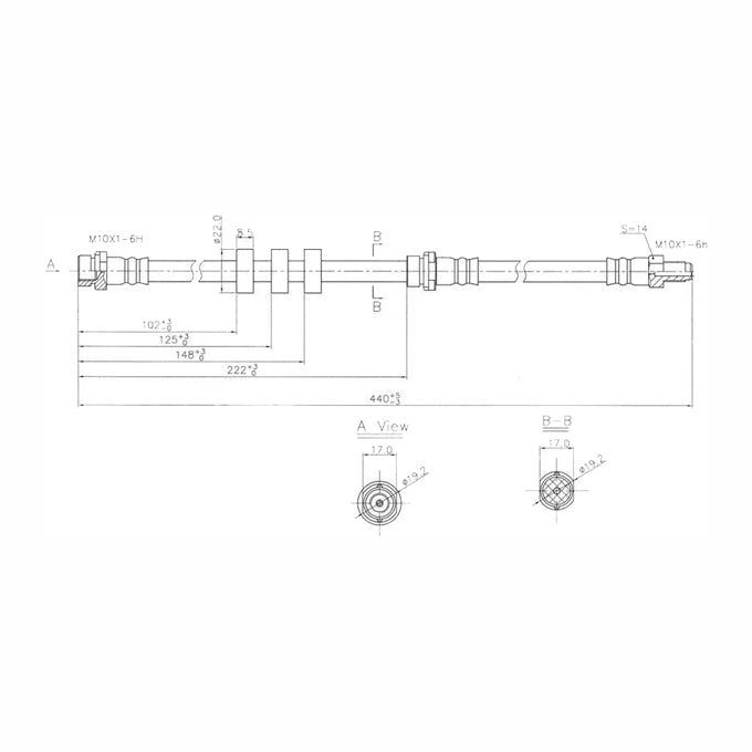 Protex Brake Hose H3191