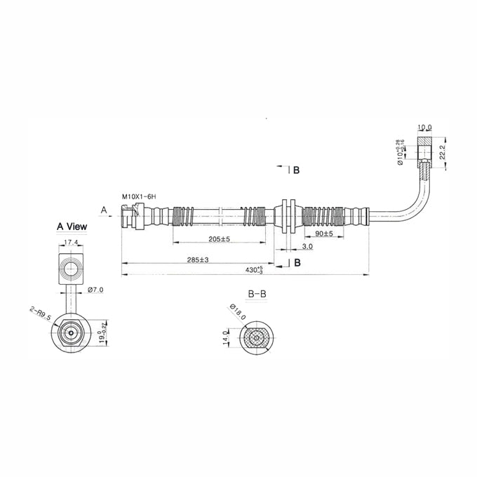 Protex Brake Hose H3423