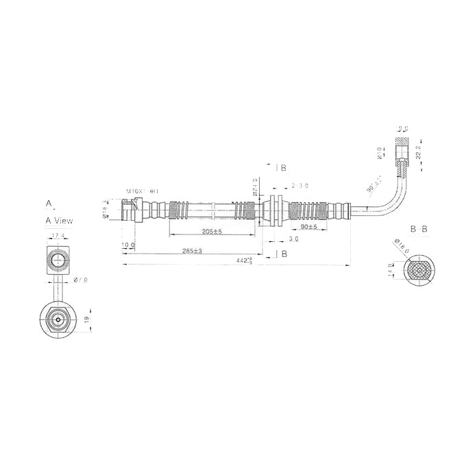 Protex Brake Hose H3424