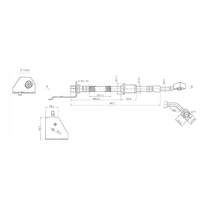 Protex Brake Hose H3435
