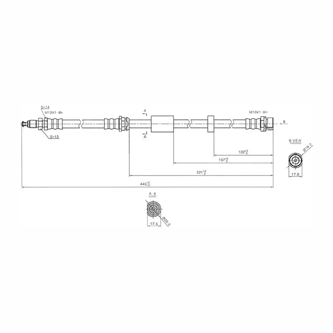 Protex Brake Hose H3481