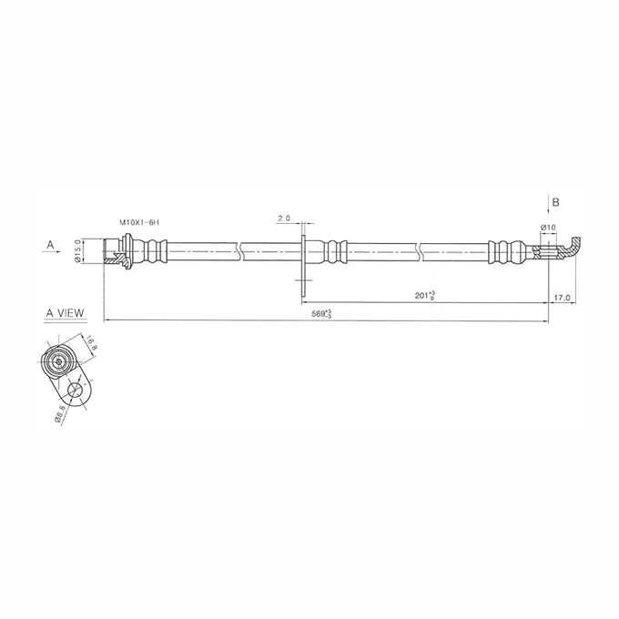 Protex Brake Hose H3489