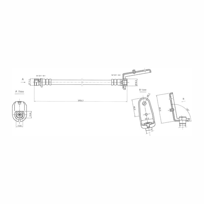 Protex Brake Hose H3502