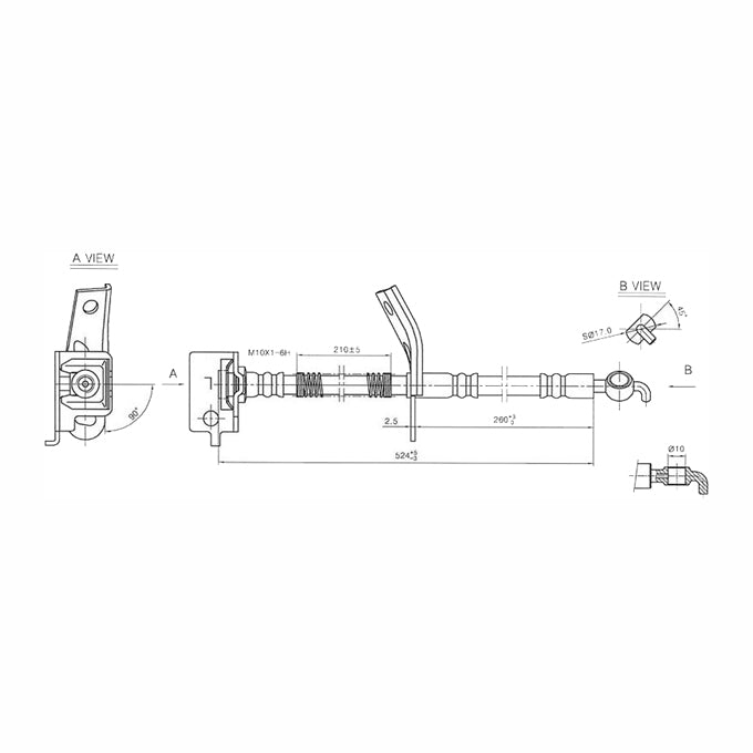 Protex Brake Hose H3510