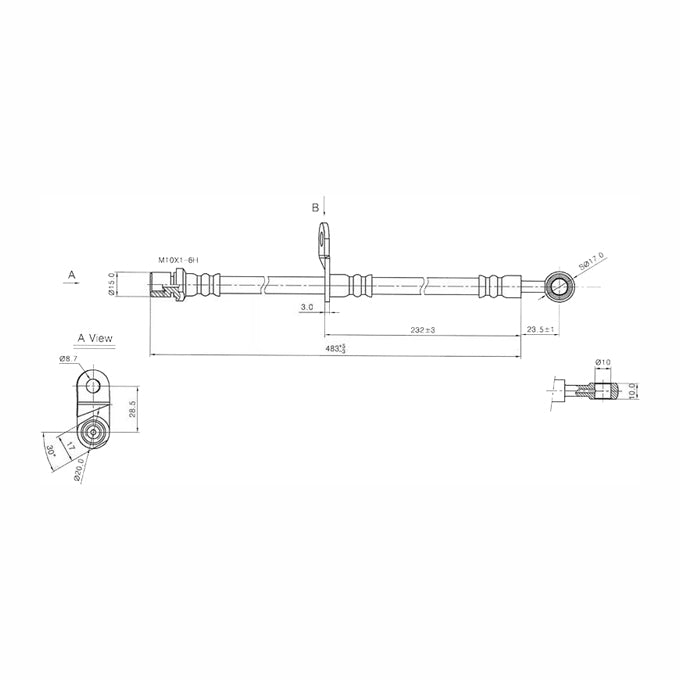 Protex Brake Hose H3543