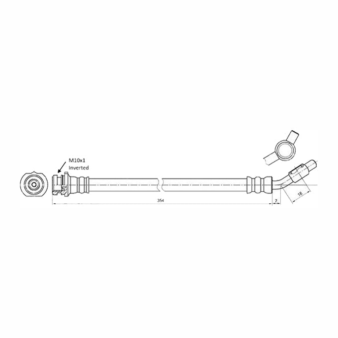 Protex Brake Hose H3802