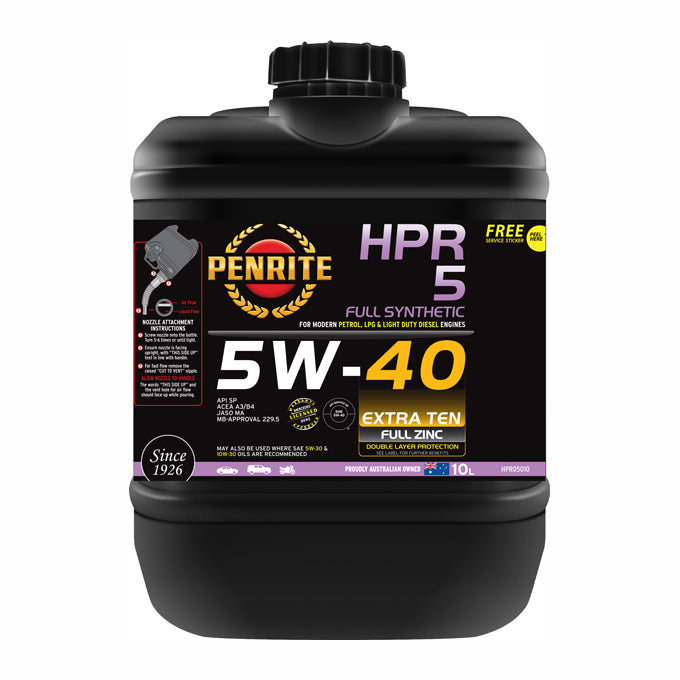 Pentrite HPR 5 Full Synthetic 5W-40 10L - HPR05010