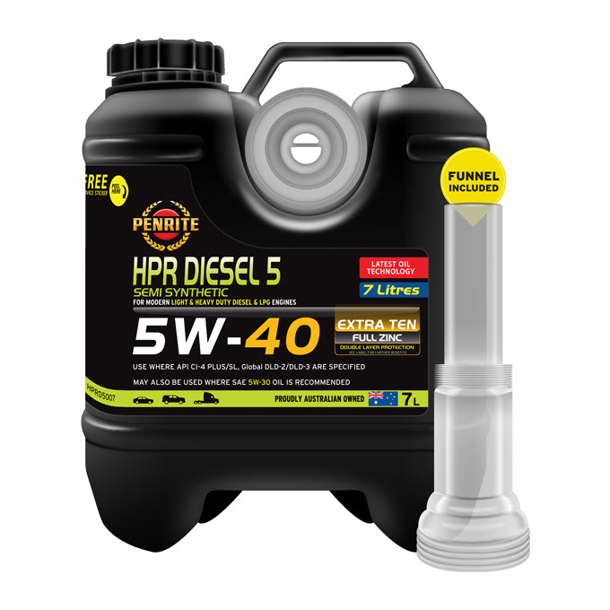 Penrite HPR Diesel 5 Semi Synthetic 5W-40 7L - HPRD5007