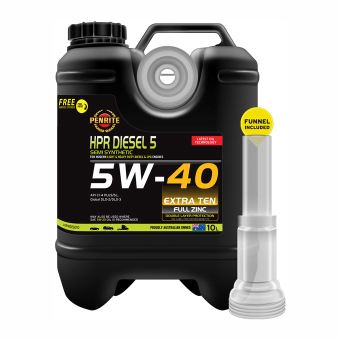 Penrite HPR Diesel 5 Semi Synthetic 5W-40 10L - HPRD5010
