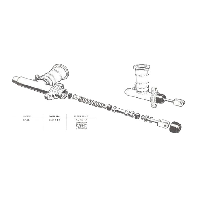 Protex Brake Master Cylinder JB1116